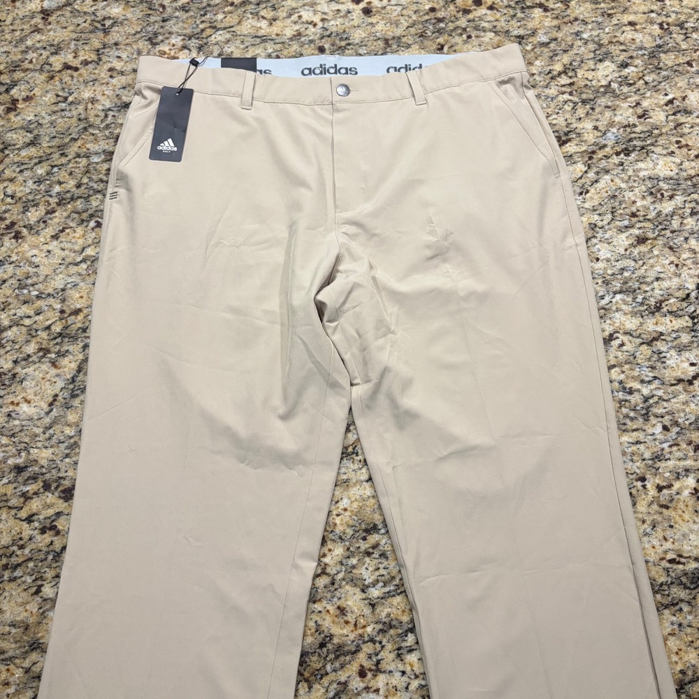 NEW Adidas Golf Ultimate365 Mens Khaki Tan Performance Pants 38 ws